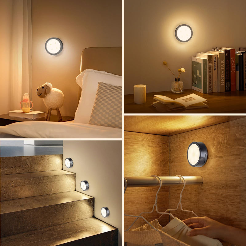 Brightown 2-Pack Picture Lights for Wall, Magnetic Art Display Picture Lights with Remote, 3 Lighting Modes Battery Operated Picture Light, Dimmable & Timer Art Wall Lights for Pictures, Black 2PACK