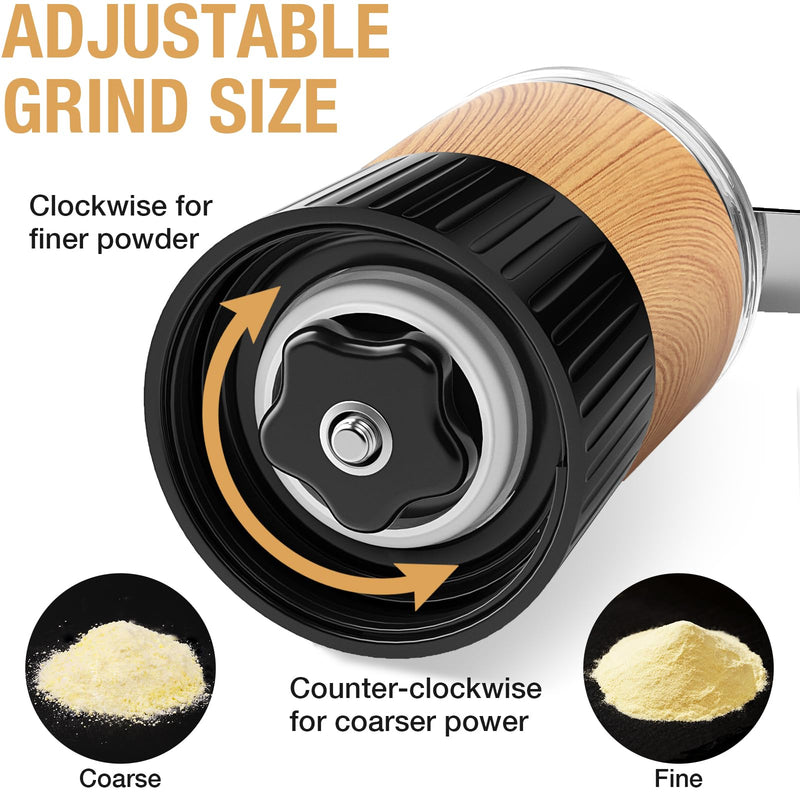 Small Portable Pill Crusher Grinder to Fine Powder for Elderly - Crushes Multiple Pills, Small and Large Medication and Vitamin Tablets - Great for Feeding Tube, Kids, Pets - Ideal for Travel (Wood) Wood