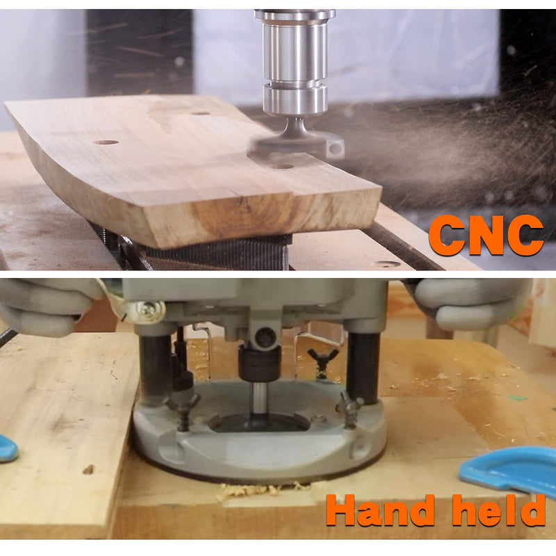 CNC Spoilboard Surfacing Slab Flattening Router Bit, 4 Wing 3 inch Cutting Diameter, 1/2 inch Shank, Pro-Series Woodworking Milling Cutter Tool