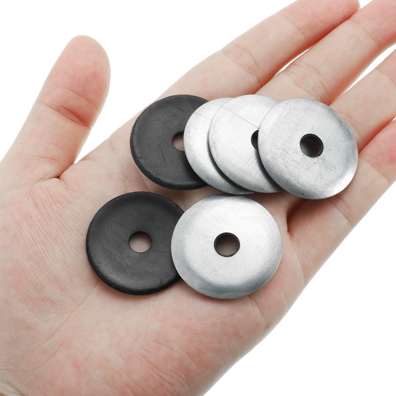 PATIKIL 1/4"x1 1/6" EPDM Bonded Sealing Washers, 50 Pieces Galvanized Neoprene Rubber Backed Screw Gasket for Industrial Home Machinery Ships Roof (#14x1/4") 1/4"x1 1/6"