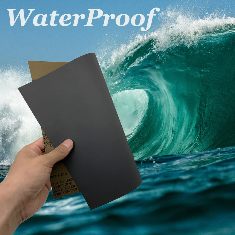 1000 Grit Wet Dry Sandpaper, 9 x 11 Inch Sanding Sheets, 15PCS Premium Silicon Carbide Sand Paper for Wood Metal Ceramic or Auto Polishing and Scratches Removing Grit 1000