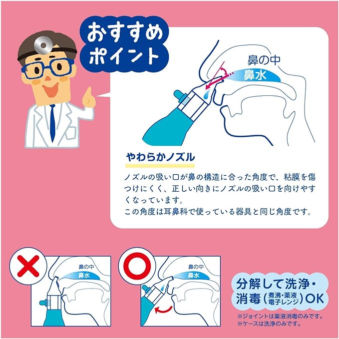 ChuChuBaby Nasal Suction Device, 2 WAY type safely removes nasal mucus without risk of back - flow - NewNest Australia