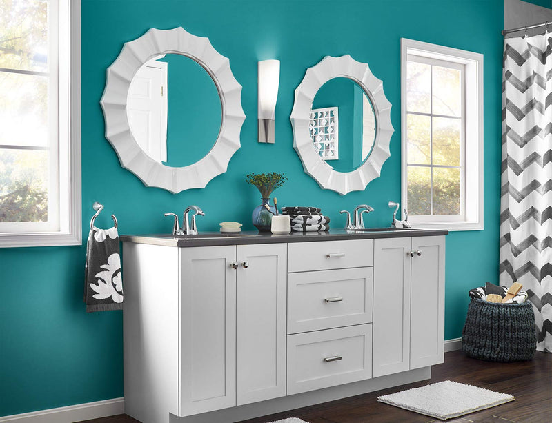 KILZ TRIBUTE Paint & Primer, Interior, Color Sample, True Teal, 8 Ounces 1 Count (Pack of 1) Satin
