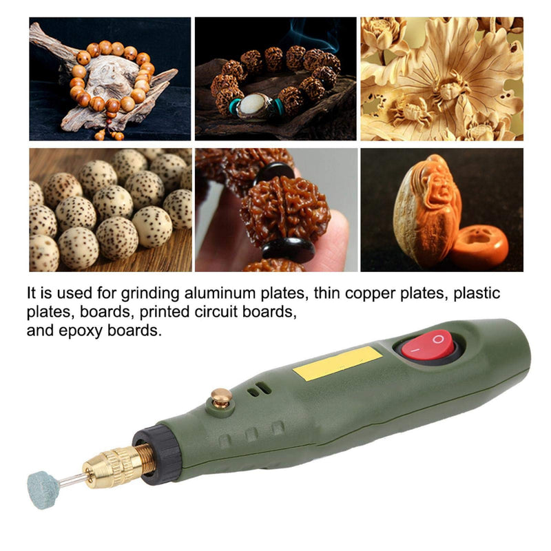Electric Drill Rotary Tool Grinder Engraver Carver Accessory Kit for Agate Wood Carving Drilling Etching Sanding Polishing AC 100-240V 18000RPM (US Plug) (US Plug )