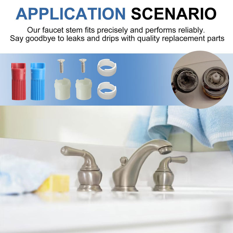 2025 Upgrade 97479 Stem Extension Kit for Moen Monticello Series Widespread Bathroom Sink Faucet replacement parts for Moen 1222 1224