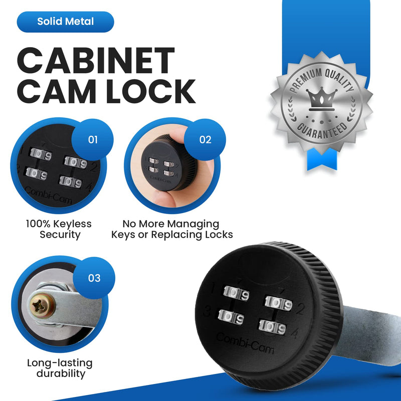 Combi-Cam FJM Security 7803S-Black, 1 Pack, Black