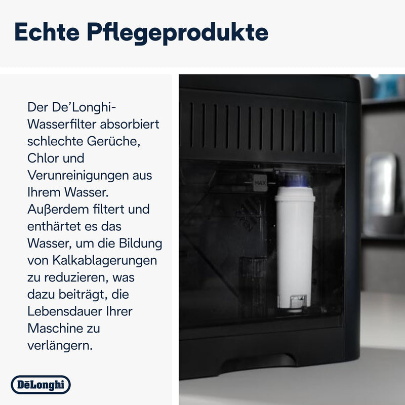 De'Longhi DLSC002 BPA-Free Water Filter Replacement, Pack of 1, White