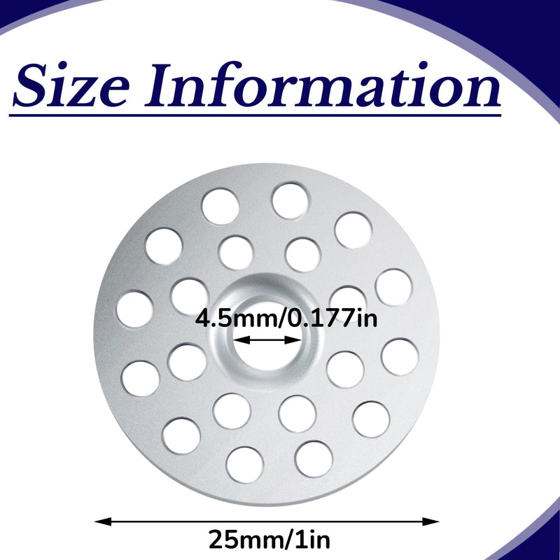 600 Pieces 1 Inch Plaster Washers for Repairing Ceilings Metal Washers for Screws Plaster Repair Rings Buttons for Wall Ceiling Drywall Repair 600