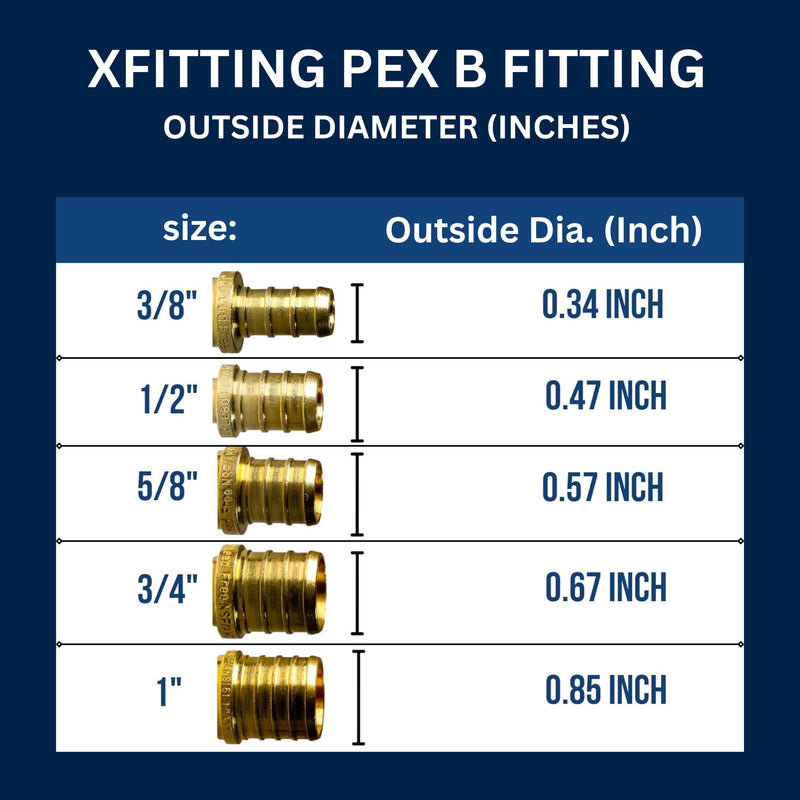 2 Pieces XFITTING 1" Pex x 1" Male NPT Adapter, 24-4-3=2X (2 Packs) 2