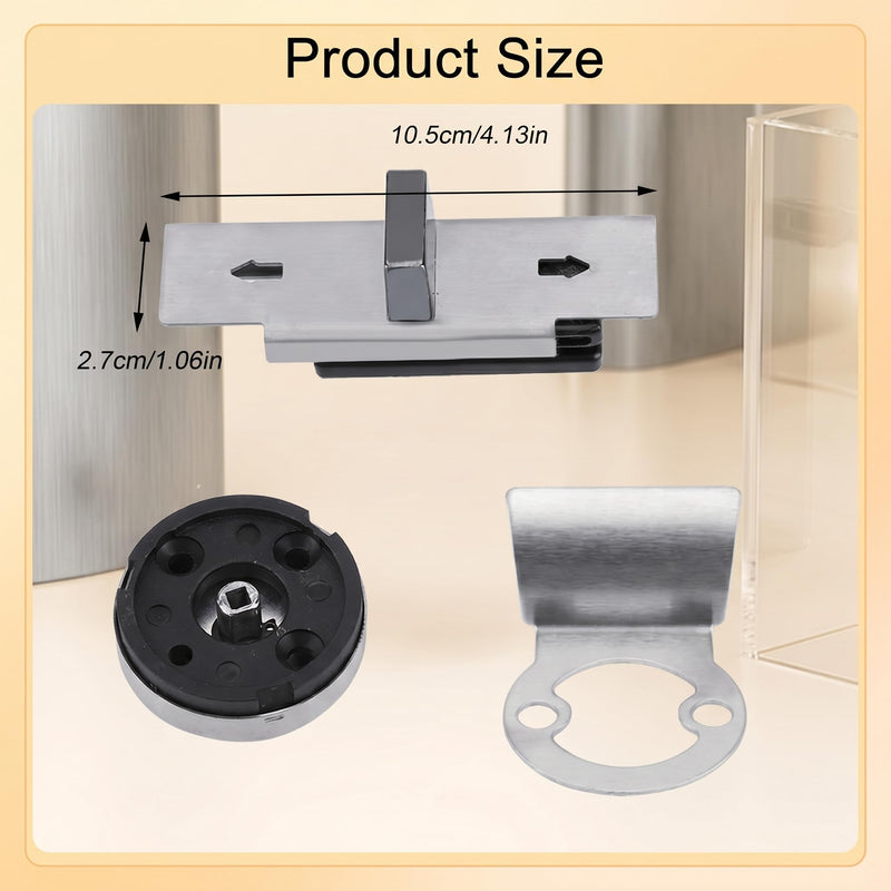 Door Lock Indicator, Indicator Deadbolt Toilet Bathroom Lock Vacant/Engaged Chrome Partition Door (Satinless Steel)