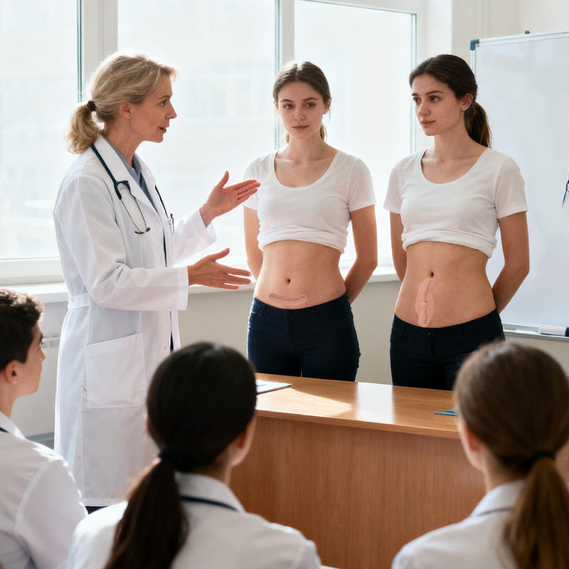 C-Section Wound Packing Trainer, Cesarean Incision Wound Simulator, Adhesive C Section Wound Care Training Model, OB/GYN Training & Patient Education Tool