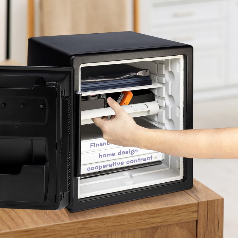 Compatible with SentrySafe SFW082 and SFW123 Fireproof Safes, Tray and Shelf Insert, Safe Tray and Shelf Accessory - Keep Your Belongings Organized Custom Tray + Shelf