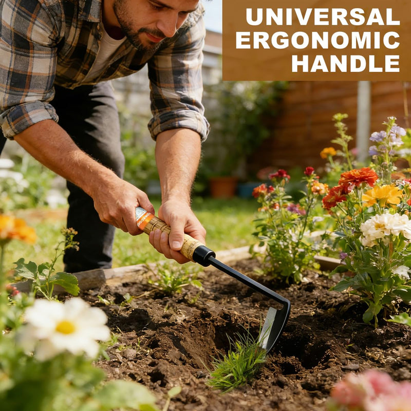 Garden Weeding Hoe, a Professional Handheld Sharp Weeding Tool for Managing Gardens, Gardens, and Farms (Large)