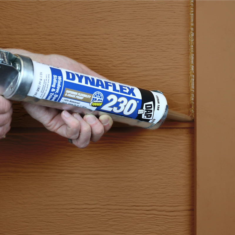 DAP Dynaflex 230 Premium Elastomeric Sealant, Cedar Tan, 10.1 oz (7079818412) 1