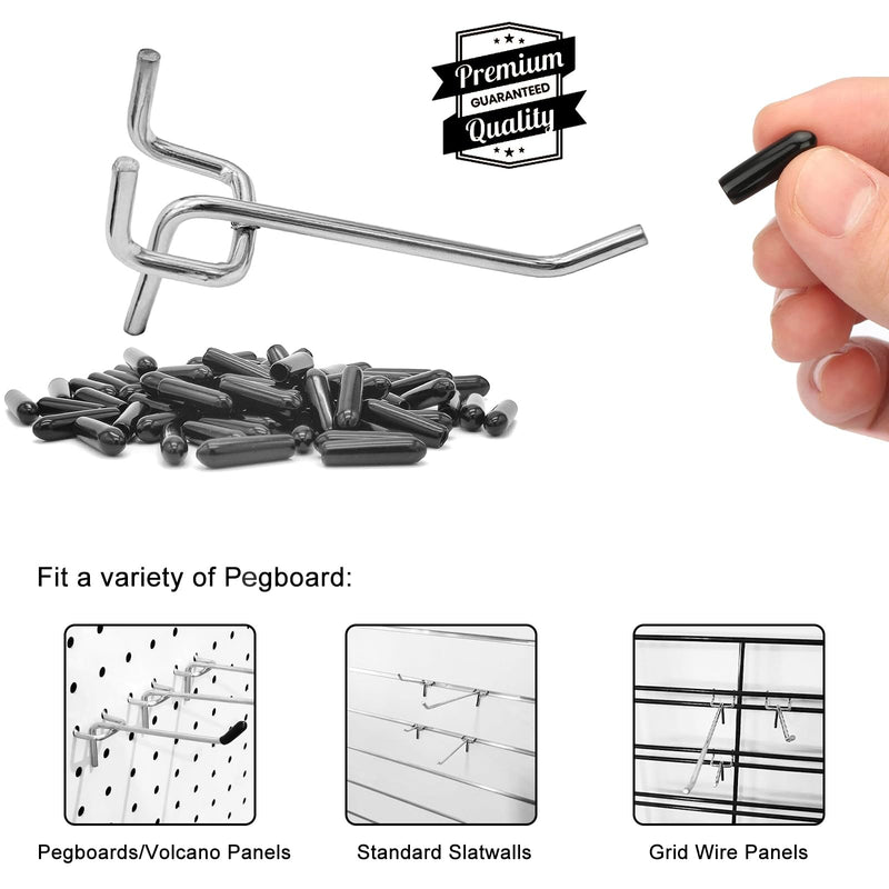 Pegboard Hooks Pegboard Accessories,2 inch,Pegboard Organizer Kit for Garage Organization,Tool Storage, 32 Pack
