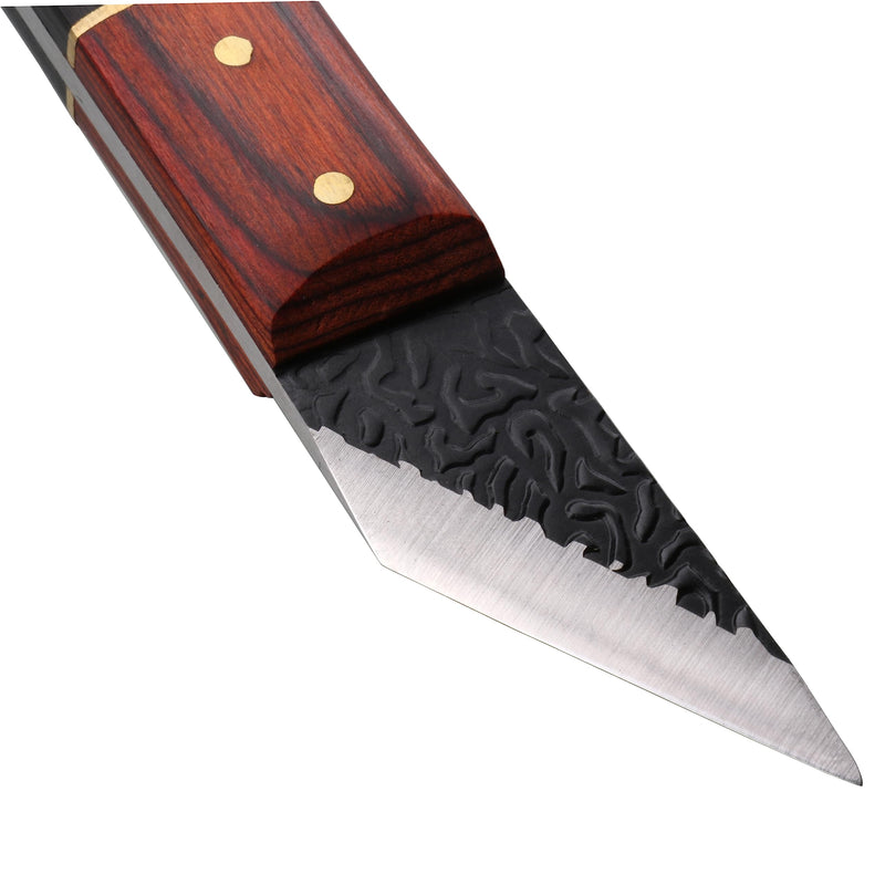 3pc Marking Knife within Tin Box, Marking Gauge Woodworking, Premium Woodworking Tool with High Speed Steel Sharp Blade, Beautiful Wood Handle M-nf-3pc