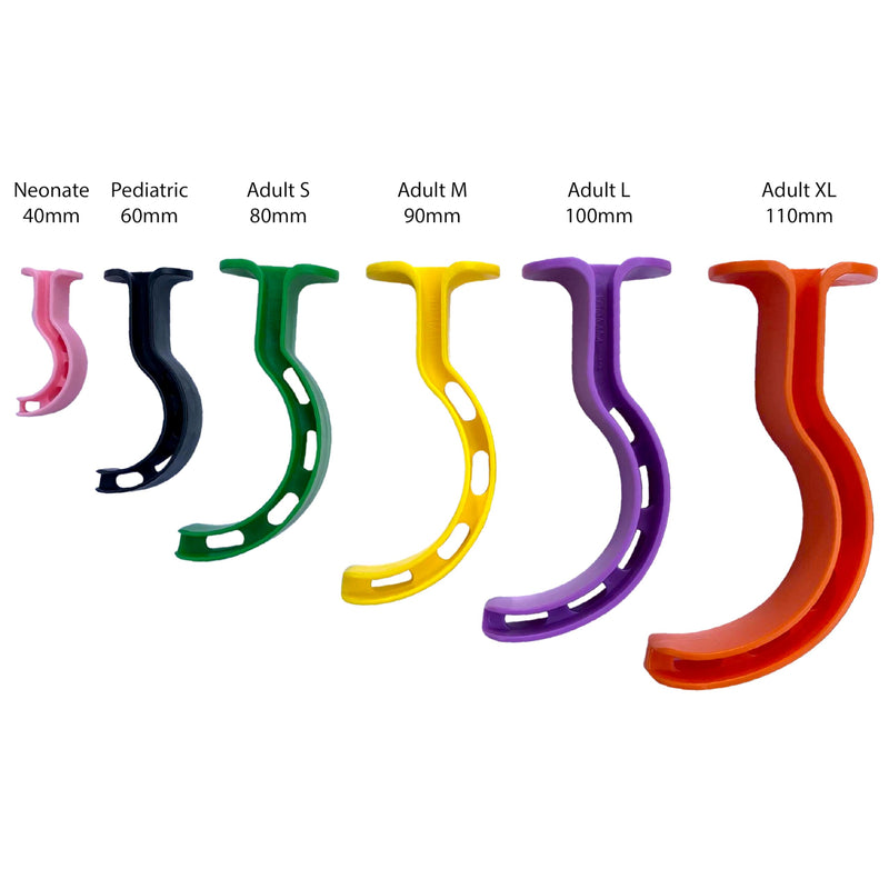 Kemp USA Berman Oral Airway 6 Piece Kit, OPA Kit, Color Coded, Dual Channel with Reinforced Bite-Block