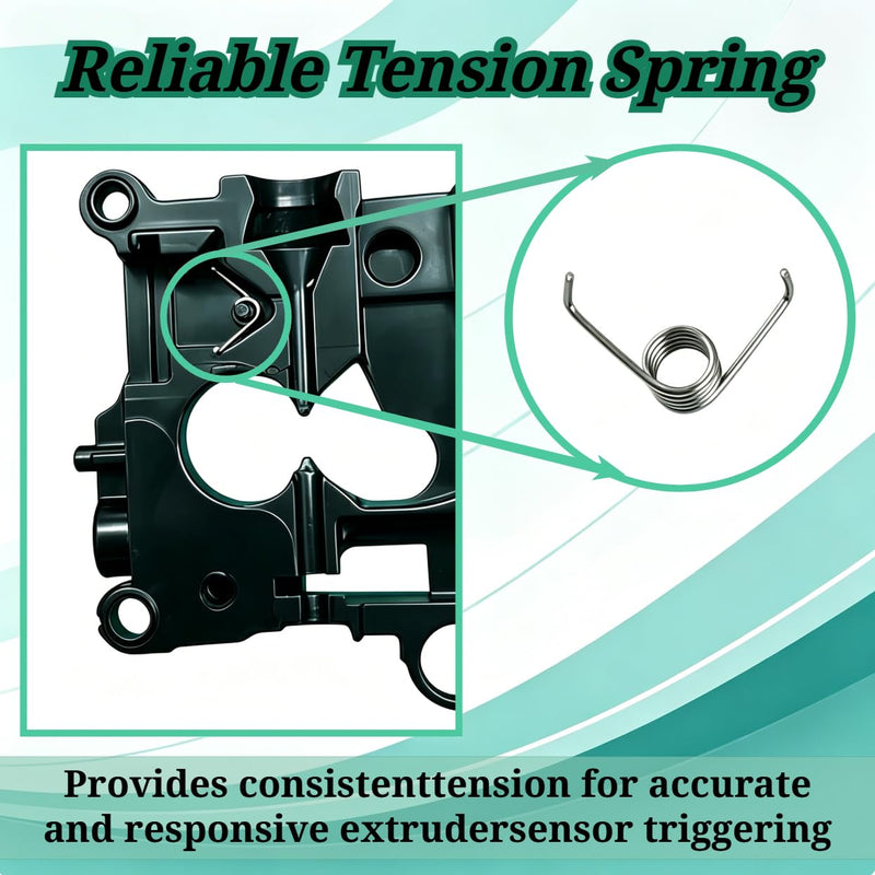 Extruder Sensor Flap Replacement Kit with Spring, Metal Extrusion Sheet Compatible with Anycubic Kobra S1 / S1C Series 3D Printer, Extruder Accessories (10pcs) 10pcs
