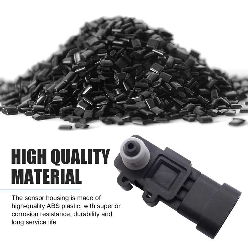 Fuel Tank Pressure Sensor, High Temperature Resistance Vapor Vent Port Tank Pressure Sensor, Replacement Number 16238399 9377680 09377680 16196060 Accessories, Suitable for Most Cars (Black)