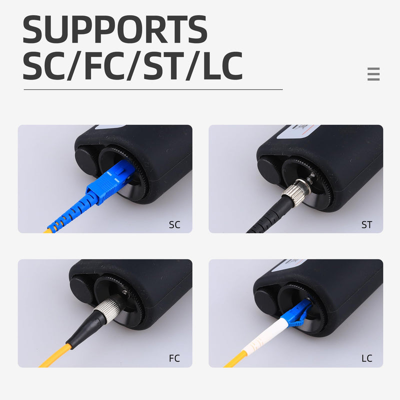 Fiber Optic Jumper Equipment Magnifying Glass Optical Connector SC/LC/FC end face Inspection Probe Handheld Fiber Optic Microscope 200X