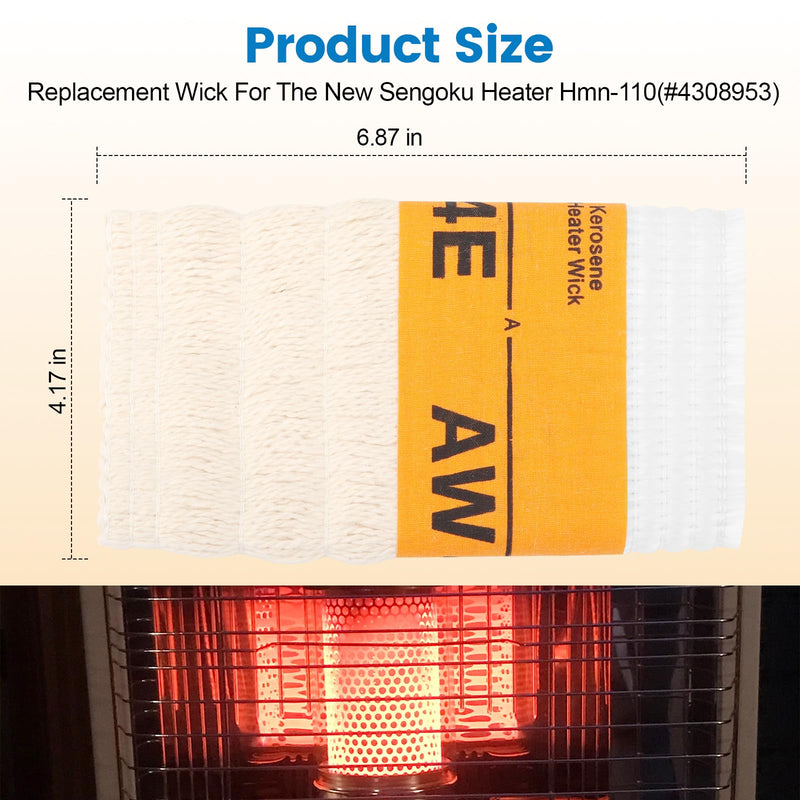 Kerosene Heater Wick AW4E, 2 Pack