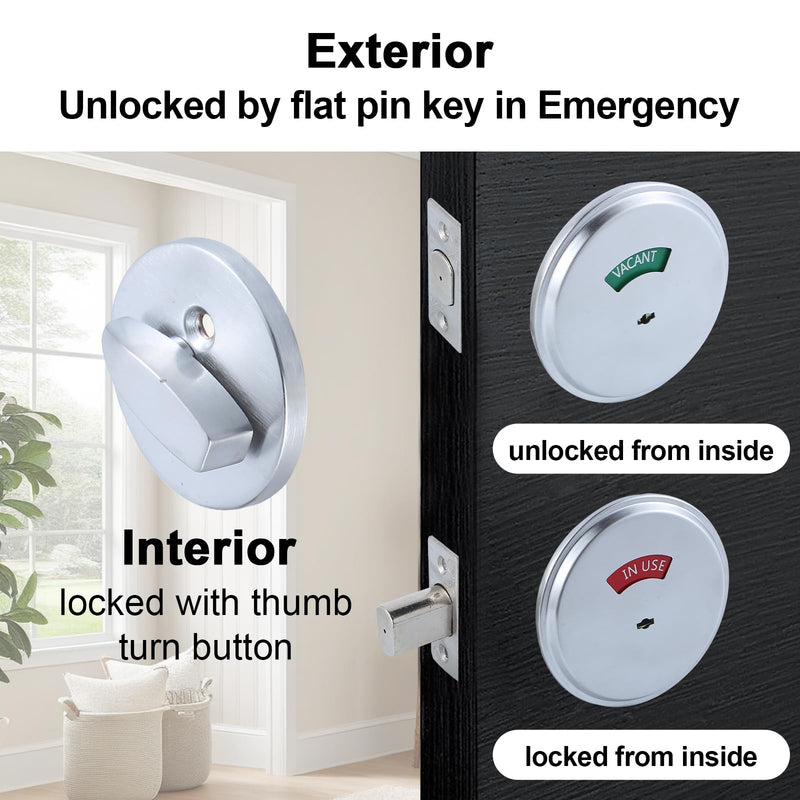 Grade 2 Deadbolt for Commercial Privacy Use-1P 1 Privacy Deadbolt（2-3/4 IN Backset)