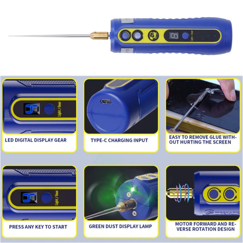 Electric Glue Removal Tool 4 Levels Adjustable Mobile Phone LCD Screen Dry Glue Clean Machine