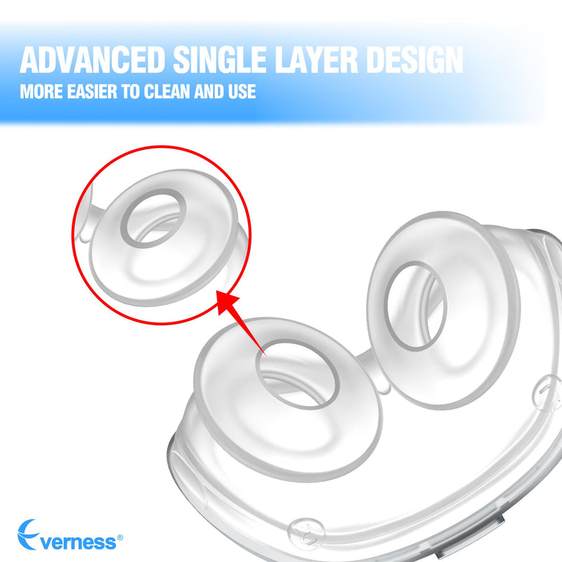 2 Packs Replacement Nasal Pillows for Airfit P10 Medium, FSA/HSA Eligible, Lighter Weight and Better Seal, Replacement CPAP Supplies with Softer Silicone White（pack of 2)