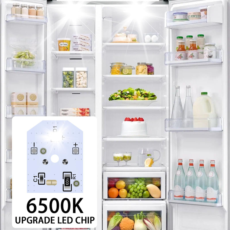 New Upgraded WR55X11132 WR55X25754 GE Refrigerator LED Light Bulb Replace WR55X30602 WR55X26486 PS4704284 3033142 EAP12172918 AP6261806(4 Pack) 4 Pcs