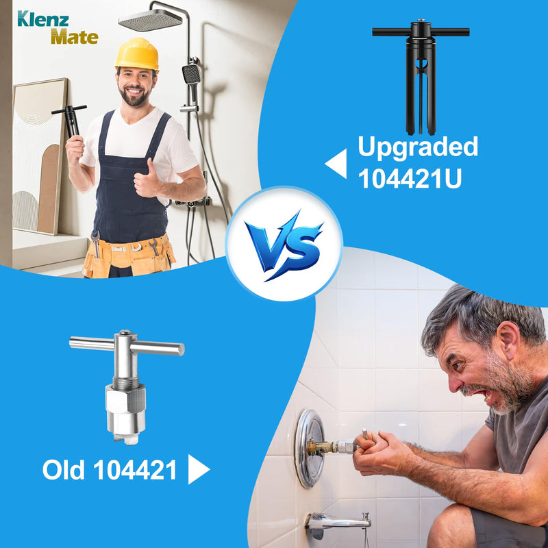 2026 New 104421U Removal Tool, 1222 Replacement Cartridge,116653 Shower Handle Adapter Kit, Tub and Shower Faucet Cartridge Remover For Moen Posi Temp Shower Repair 1222 Cartridge & New Puller+116653 Adapter
