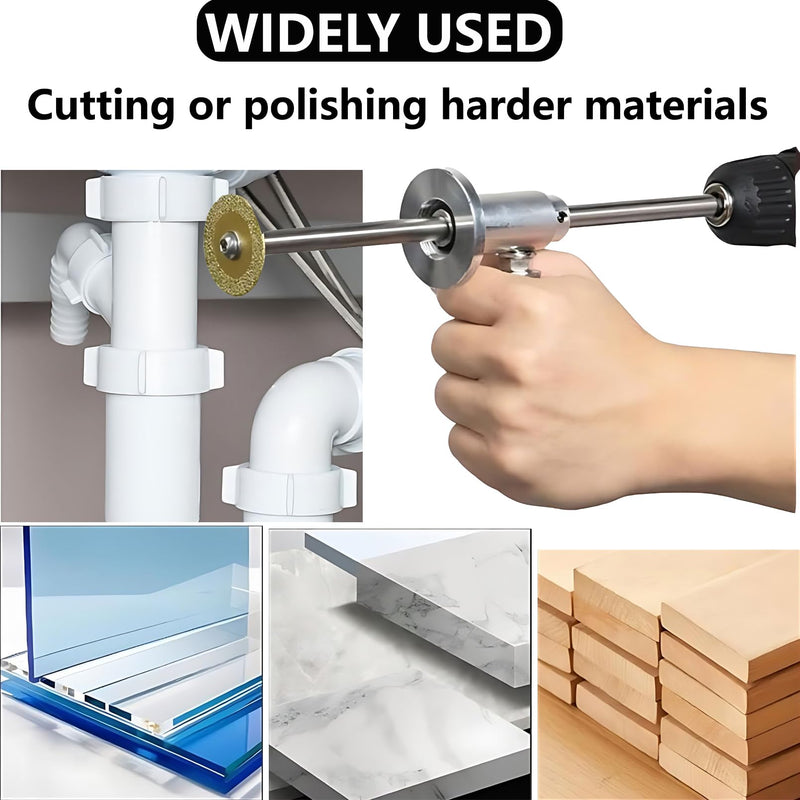 Inside Pipe Cutter for PVC Pipe Cutter, with Diamond Grit Cutting Wheel and Handle, Fit for 1-1/2 Inch to 8 Inch,7 Inch Adjustable Cutting Depth,1/4in Hex Shank Fit for Impact Drivers 1 Set