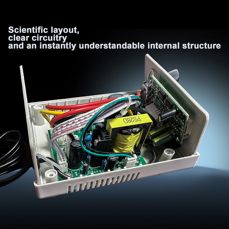 Adjustable DC Power Supply, Continuously Adjustable 1.5V-15V Max 2A, Regulated Variable Bench Power Supply with LED Display, Alligator Leads Including