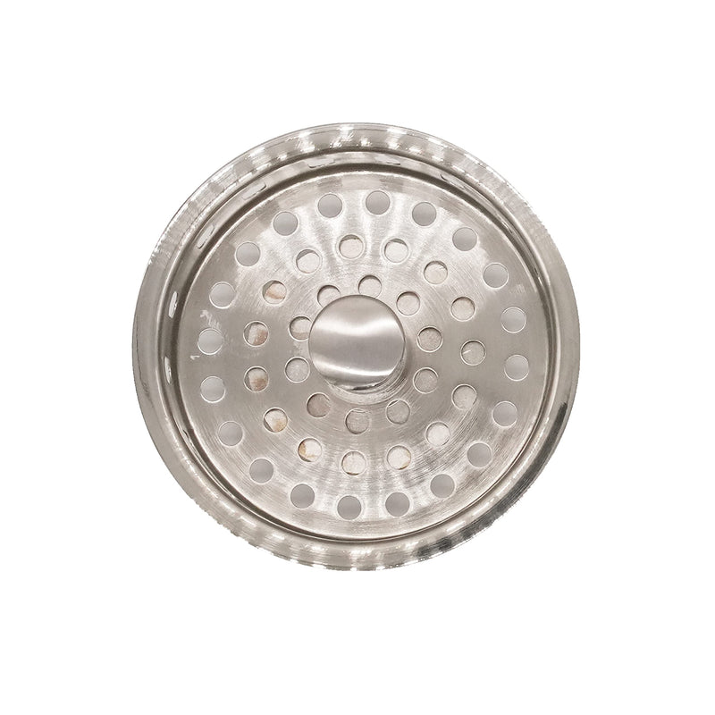 Westbrass CO2165S-20 COMBO PACK 3-1/2" Post Style Large Kitchen Sink Basket Strainer and Waste Disposal Drain Flange with Basket Strainer, Stainless Steel