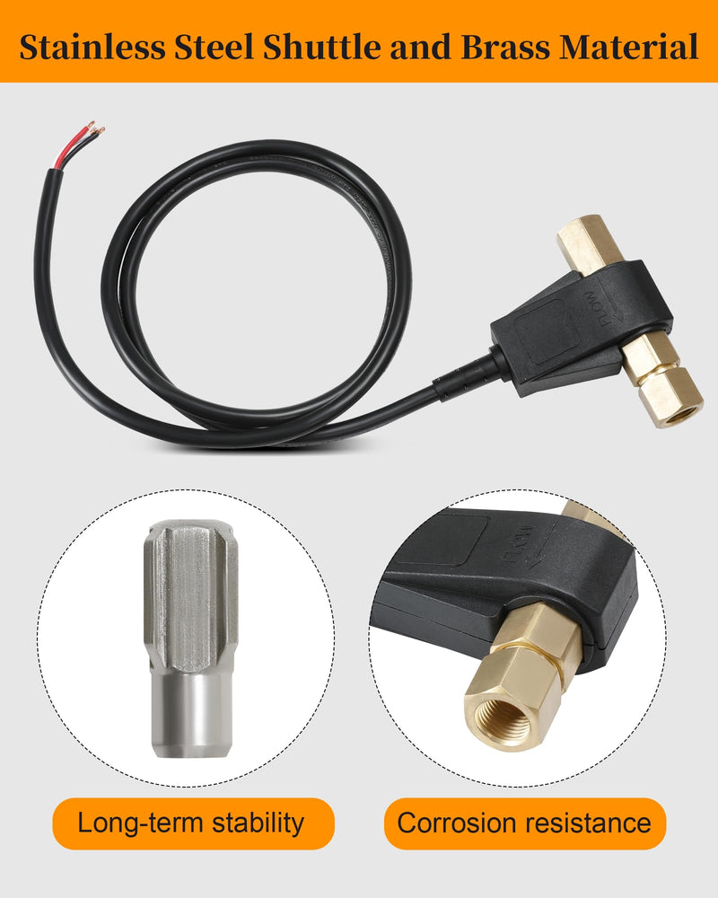 100975 Flow Switch for Pressure Washer, Flow Switch Fit for General Pump, 12.0 GPM, 5000 PSI, Mounts in Any Position