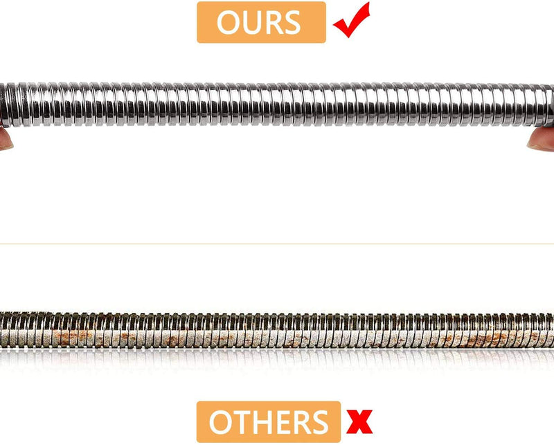 60” Commercial Pre-rinse Sprayer Hose Replacement Parts for Pre Rinse Faucet, Flexible Stainless Steel Dish Spray Hose for Restaurant Industrial Kitchen Faucets