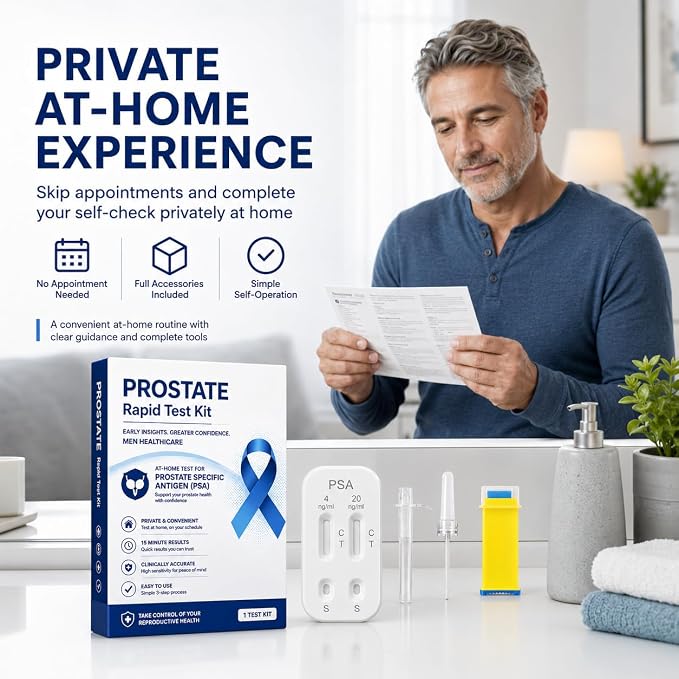 PSA Test kit at Home PSA Health, PSA Test Kit | Home PSA Test in 10 Minutes. Highly Accurate, Easy to Read and Use. Quick Results | Includes All Test Components - NewNest Australia