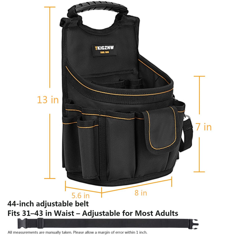 Tool Belt Pouch,18-Pockets Tool Belts for Men, Detachable & Adjustable for Electrician, Carpenter, Construction, Utility Work Apron, Tear Resistant 900D