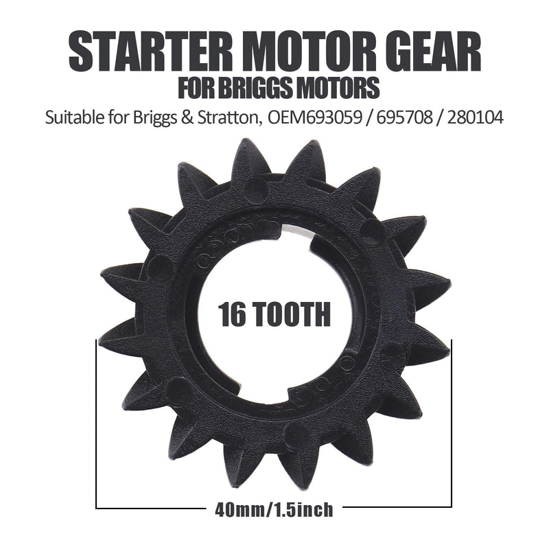 5Pcs Lawn Mower Pinion Gear Compatible with B&S 693059 695708 280104 5086H