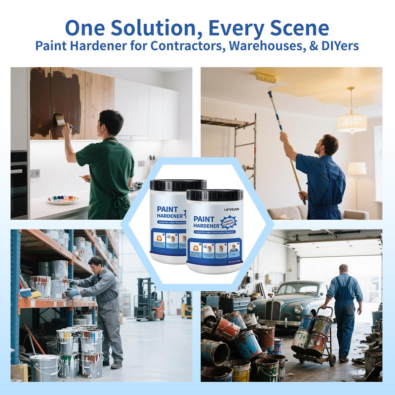Paint Hardener for Disposal (35 Ounce) Fast Acting Solidifier for Disposal, Paint Drying Powder Absorbs 6.6 Gallons 35 Ounce (Pack of 1)