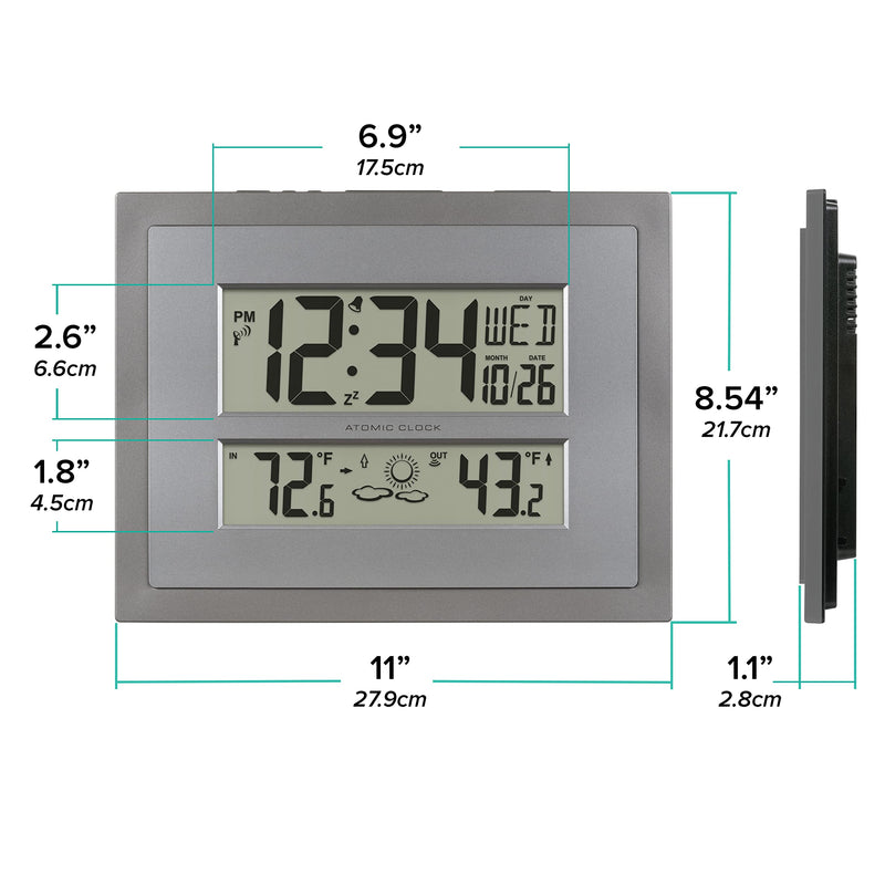 La Crosse Technology Atomic Wall/Table Clock (512-85937) Weather Station