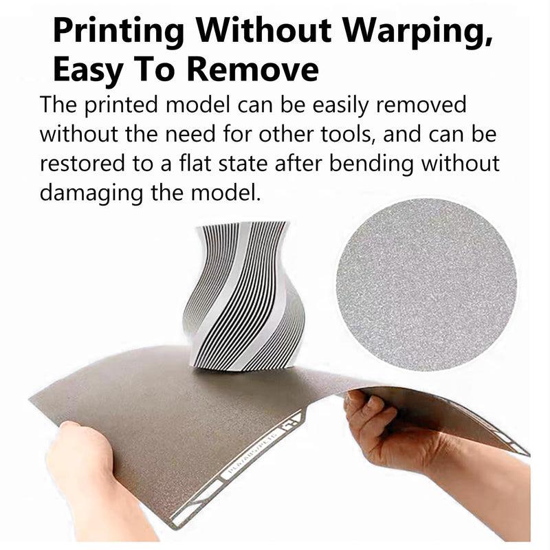 H2C/A2L Cold Printing Build Plate Upgraded No-Heating No Glue Double Sided PEI Cool Platform Sheet, 335x346.5mm 3D Printer Textured Surface Flexible Removable Spring Steel Heated Printing Bed Mat | H2C/A2L Cold Plate For H2C