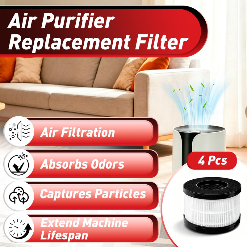 4 Pcs AP01 Replacement Filter Compatible with Himox AP01(H01) Air Purifier