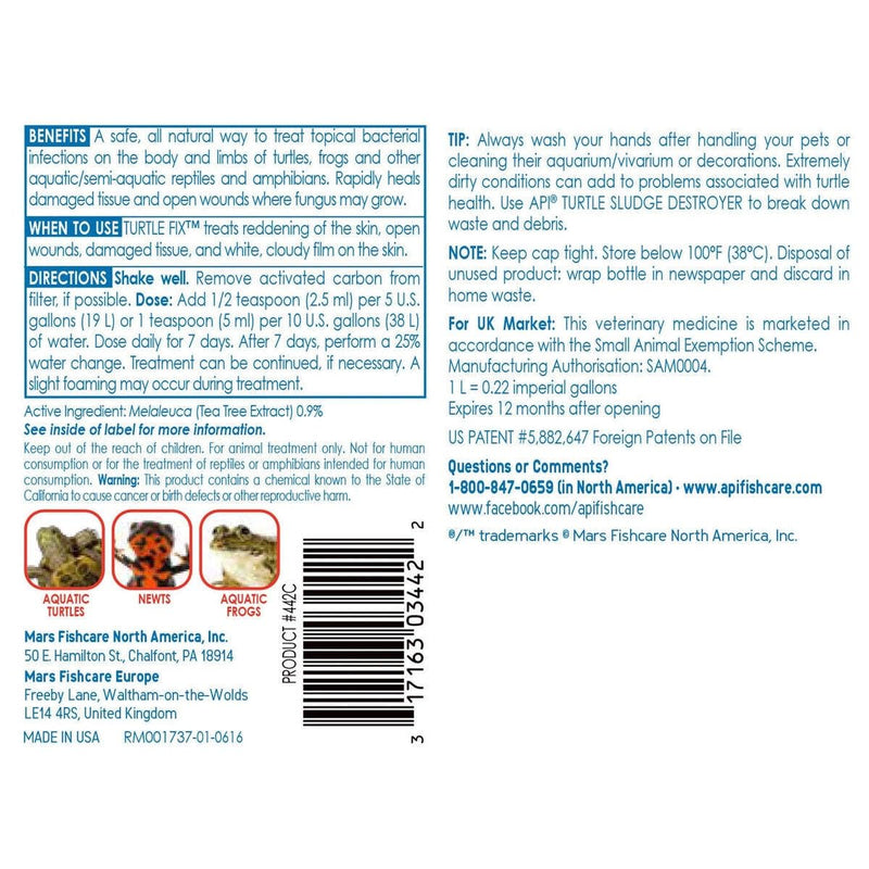 API TURTLE FIX Turtle Remedy 8-Ounce Bottle 8 Ounce