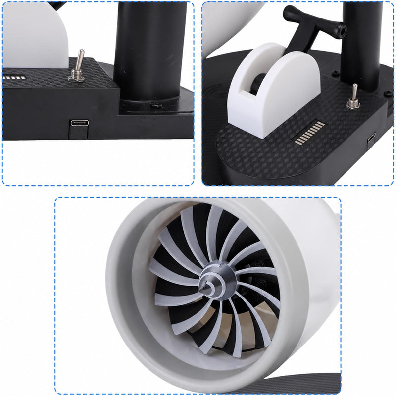 Desktop Turbine Fan with Humidifier 15W Wireless Charge