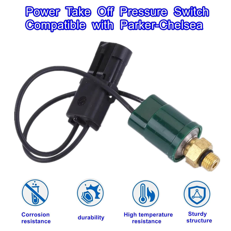 Power Take Off Pressure Switch Compatible with Parker-Chelsea,(PTO) Pressure Safety Switch Replace 379502 20PS247-2 226R23 066R23