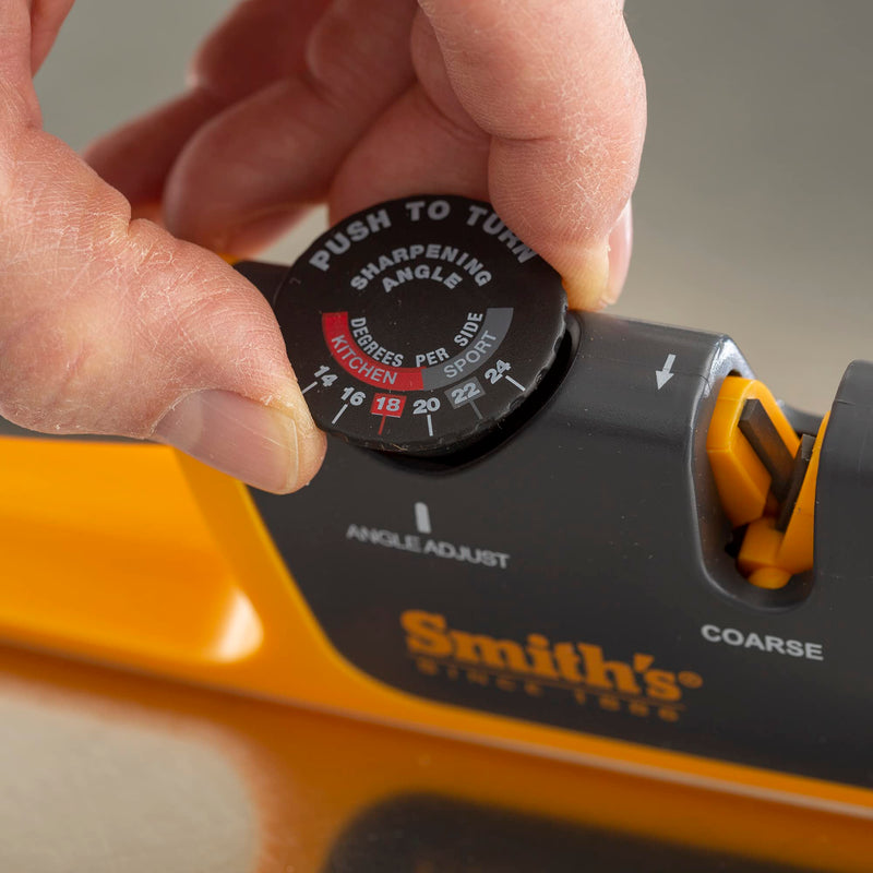 Smiths Adjustable Manual Knife Sharpener Gray/Yellow S-50264 50264