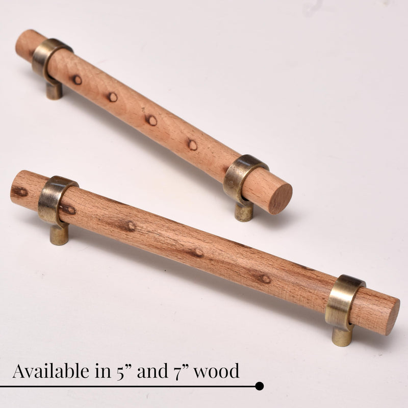 Indian Shelf 6 Pieces Adjustable Wooden Drawer Pulls Handle- Cabinet T Bar Drawer Pulls- Adjustable Kitchen Hardware Door Handle- Kitchen Cabinet Pull- Boho Pull 7" Pulls Antique and Beige