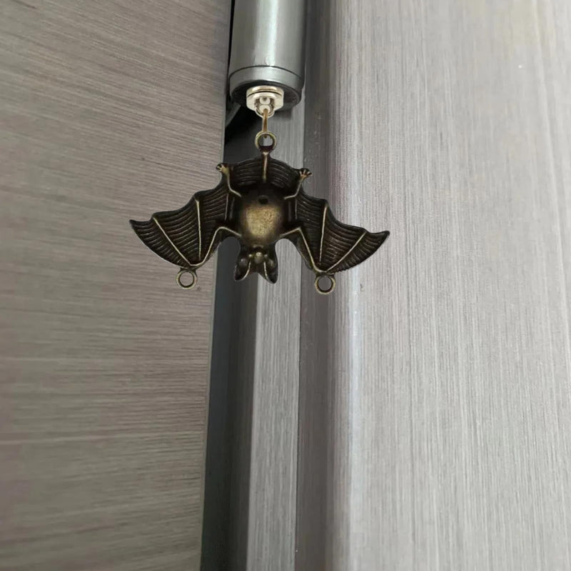 Brass Hinge Head Home Decoration bat,Magnetic Hinge Dropper Hanging,Magnetic Hinge Head Toppers,Door Hinge Pin Topper (Brass) Brass
