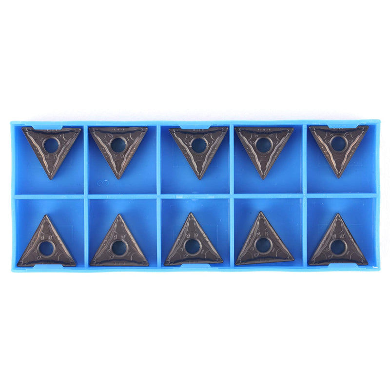TNMG331 / TNMG160404-PM of CNC Carbide Inserts for Steel Turning Cutting Tools, The Chip Breaker PM fit for Semi-Finishing Metal Cutting, 10 PCS.