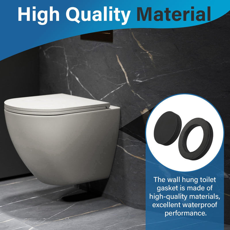Neoprene Toilet Gasket, Z1200 Neo-Seal Closet Gasket Kit Toilet Seal for Wall Mounted Toilets Wall Hung Toilets Rear Flush Toilets